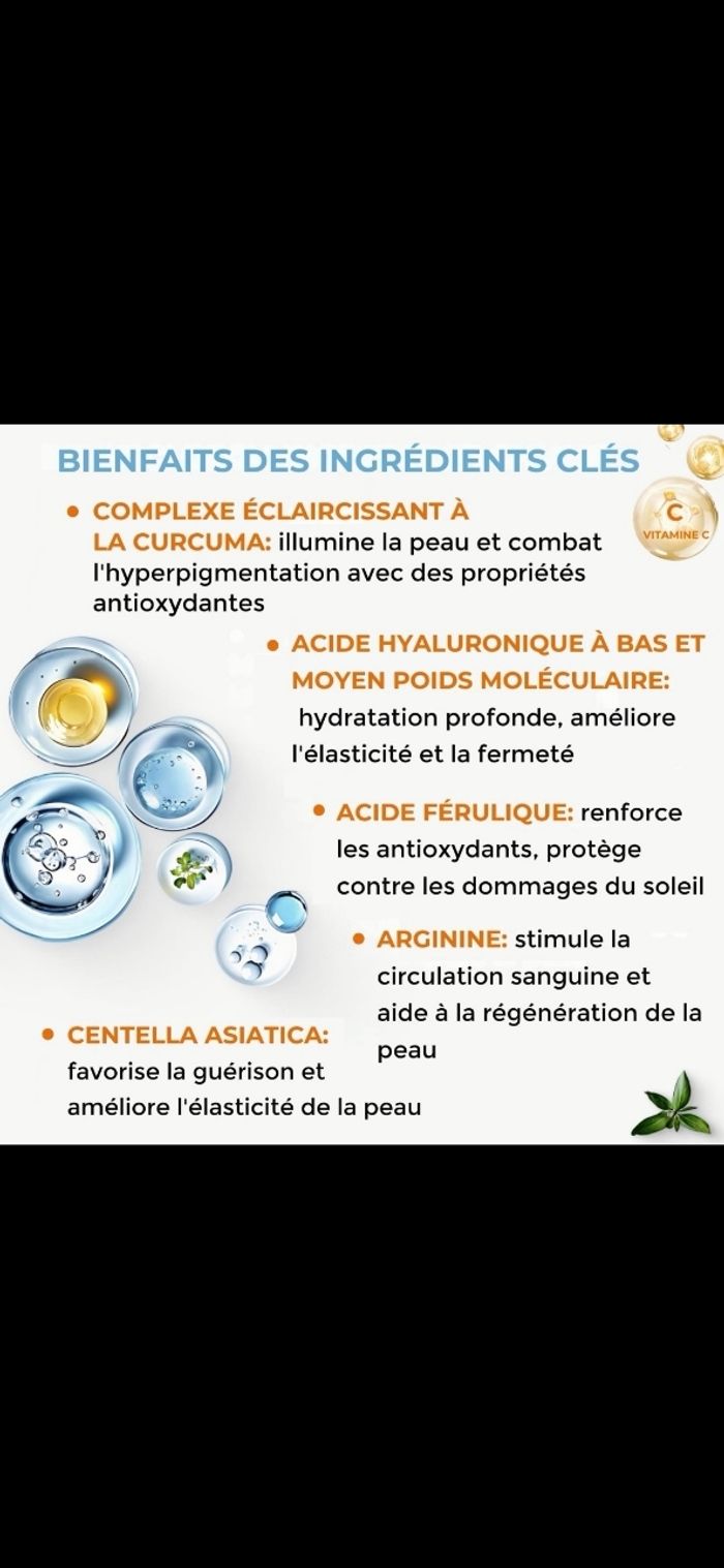 SÉRUM VISAGE VITAMINE C ACIDE HYALURONIQUE - photo numéro 8