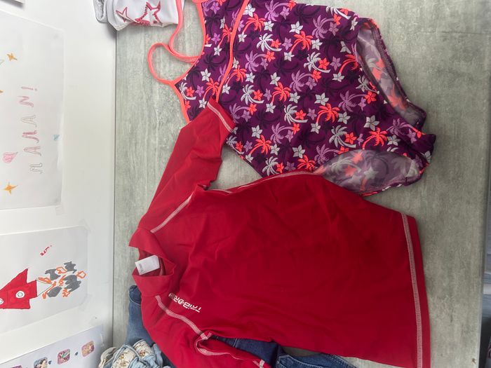 lot 17 vêtements fille 8 ans robes jupes vestes maillot tenue de sport combishort - photo numéro 2