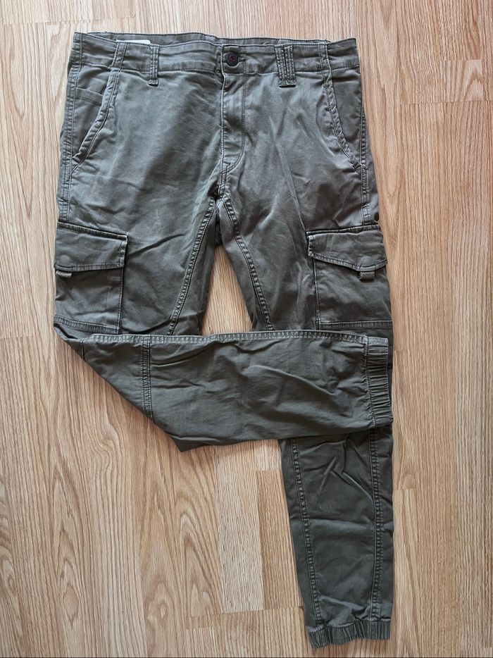 Pantalon Cargo Pants Jack & Jones Olive Night T42 - photo numéro 4