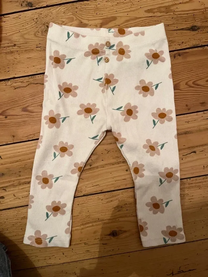 Leggings fleurs