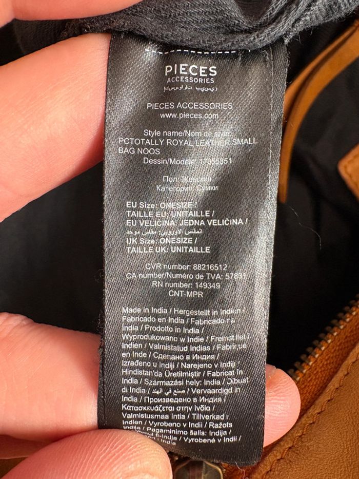 Sac à main en cuir Pieces - photo numéro 8