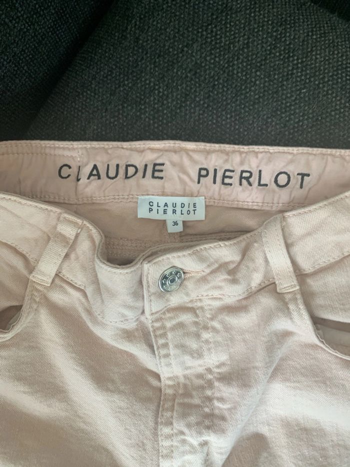 Jean vieux rose- Claudie Pierlot - taille 36 en très bon état - photo numéro 2