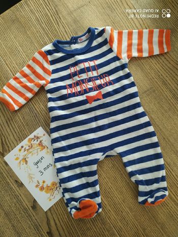 Pyjama polaire 3 mois DPAM