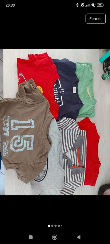 Lot de 7 t-shirt 2ans/24mois garçon 
