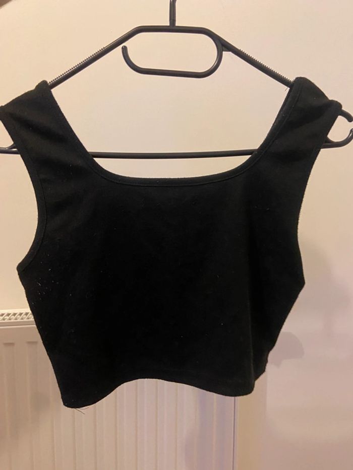 Crop top noir “USA” Zaful - photo numéro 3