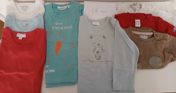 Lot Débardeurs et T-shirt 18 mois