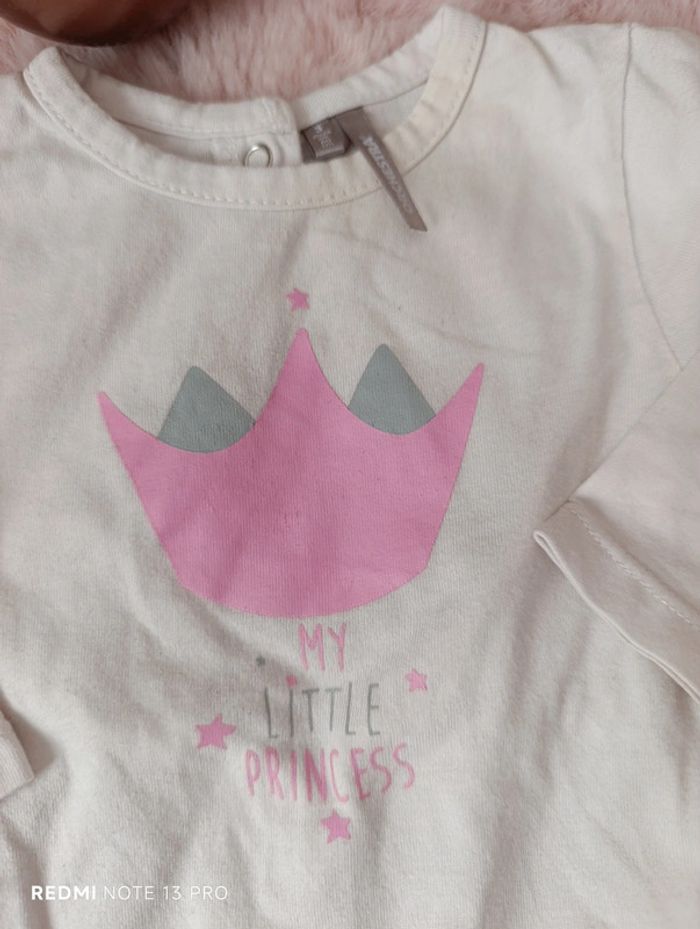 Lot pyjamas été coton princesse et cignes - photo numéro 2