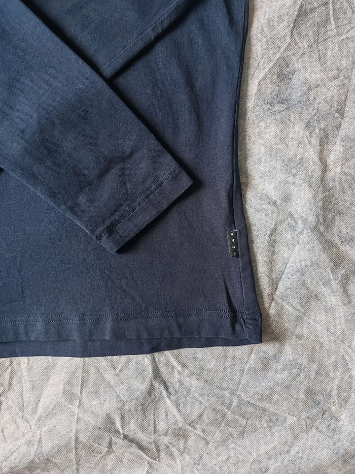 Tee shirt bleu marine manche longue Izac Taille S - photo numéro 9