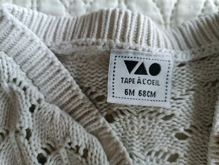 Gilet en maille 6 mois - photo numéro 3