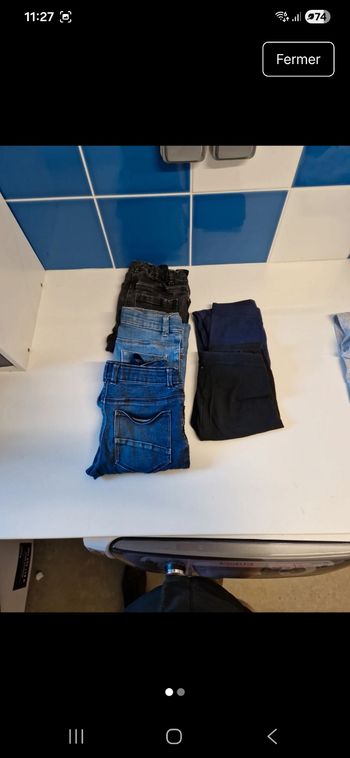 Lot pantalons fille