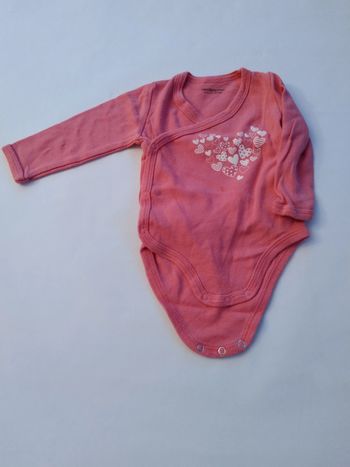 bodie body rose fille 6 mois ouverture cache coeur verbaudet