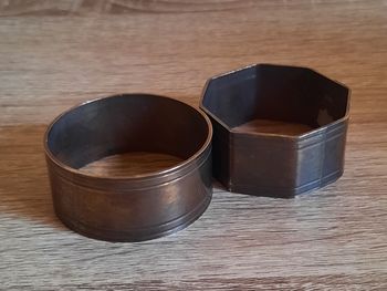 Lot de 2 ronds de serviette en métal 