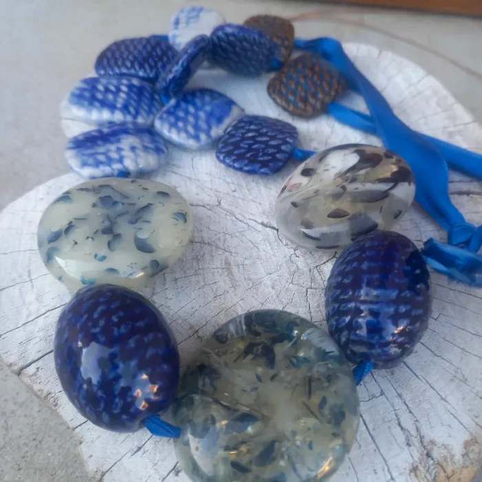 Collier vintage en pierres - photo numéro 4