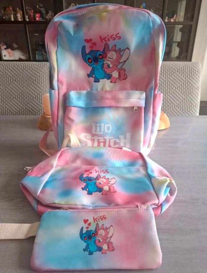 Lot Lilo & Stitch : sac à dos, lunch box et trousse - Neuf - photo numéro 7