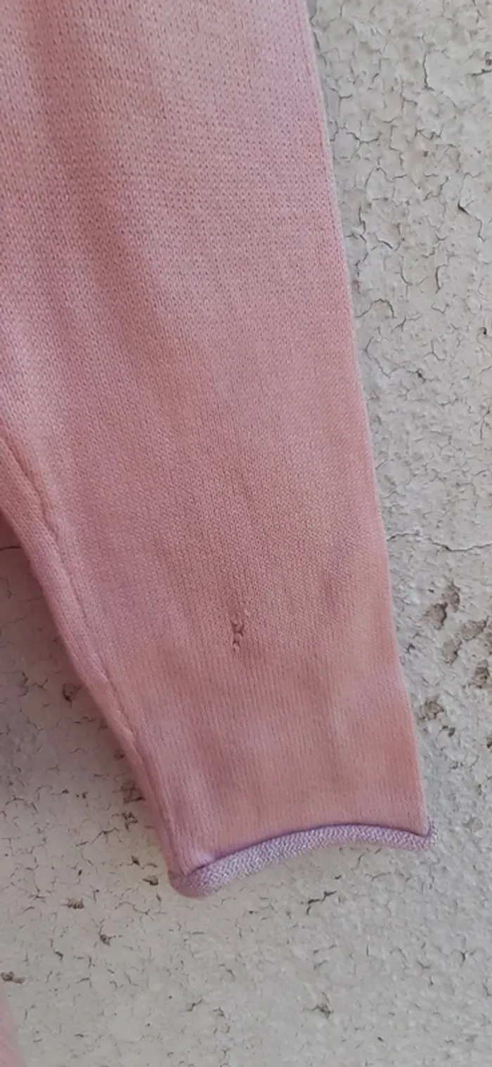 Gilet rose 8 ans avec liserets irisés - photo numéro 4