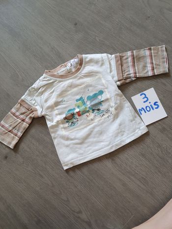 Maillot t-shirt 3mois garçon