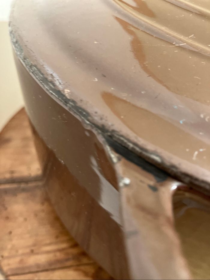 Vintage-Cocotte en fonte marron-Le Creuset - photo numéro 5