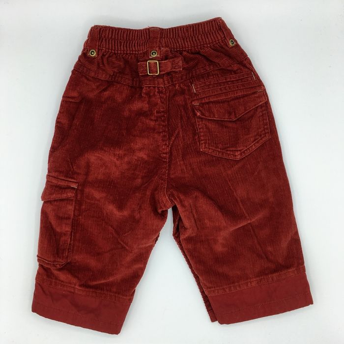 Pantalon bébé garçon 12 mois velours rouge - photo numéro 6