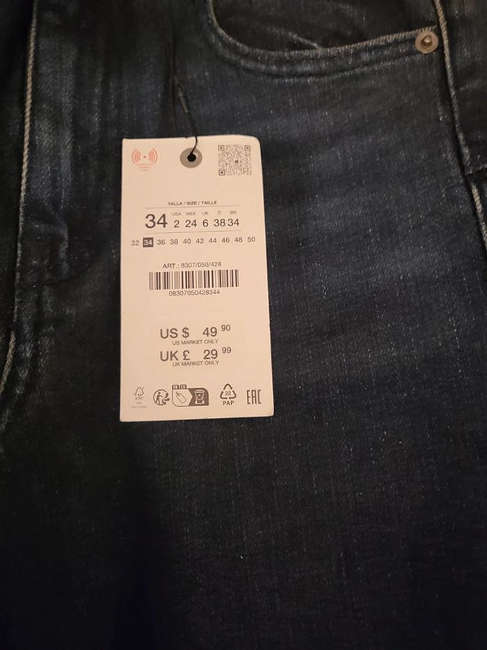 Jeans neuf Zara bootcut taille 34 - photo numéro 3