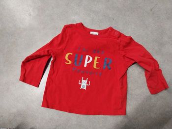 haut tee shirt manches longues garcon 12 mois tape à l'oeil