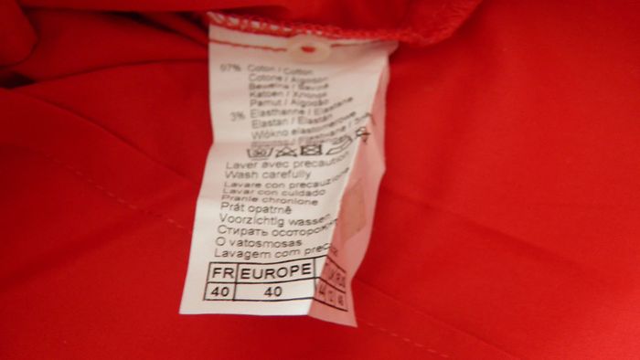 Chemise rouge taille 40 Camaieu - photo numéro 2