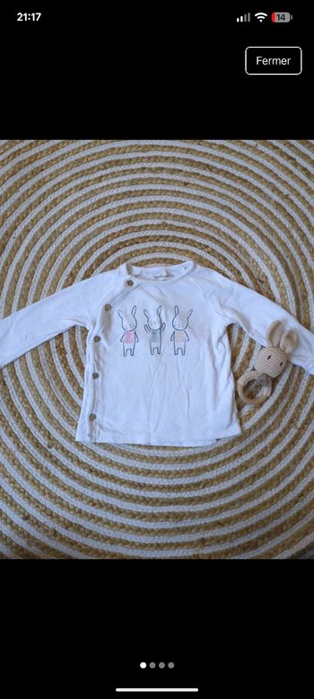 Haut manches longues 12 mois