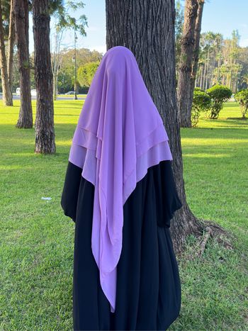 Khimar mousseline 3 voiles