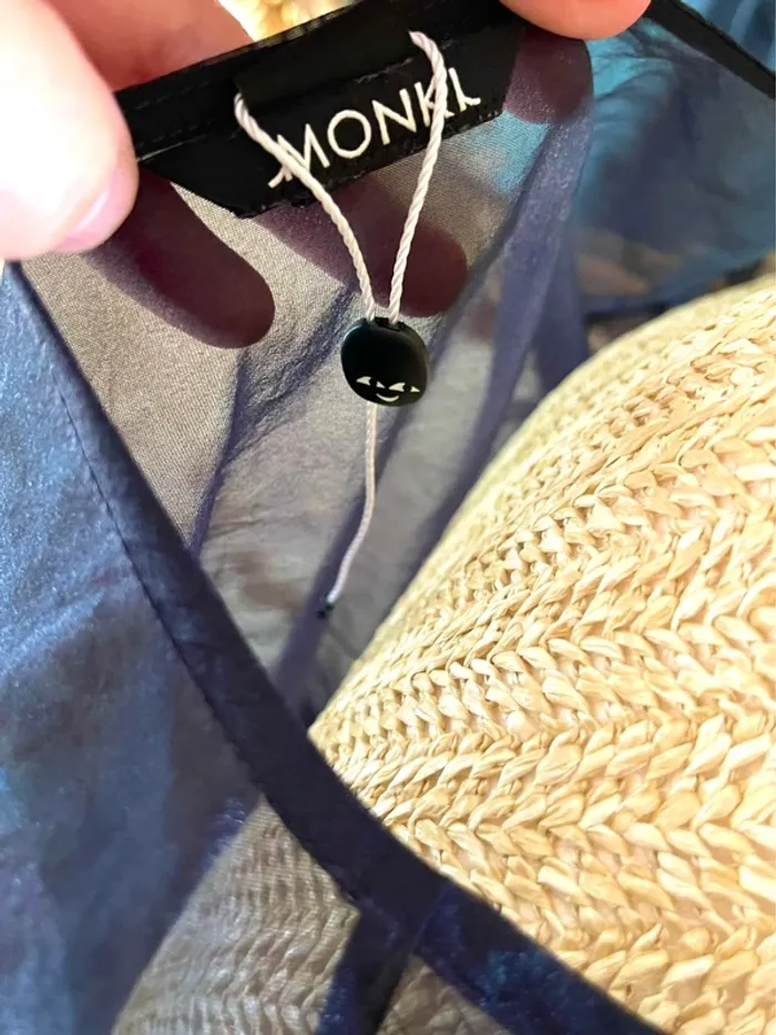 Robe Noire Transparente à Manches Longues – Monki – Neuf – Taille M - photo numéro 13