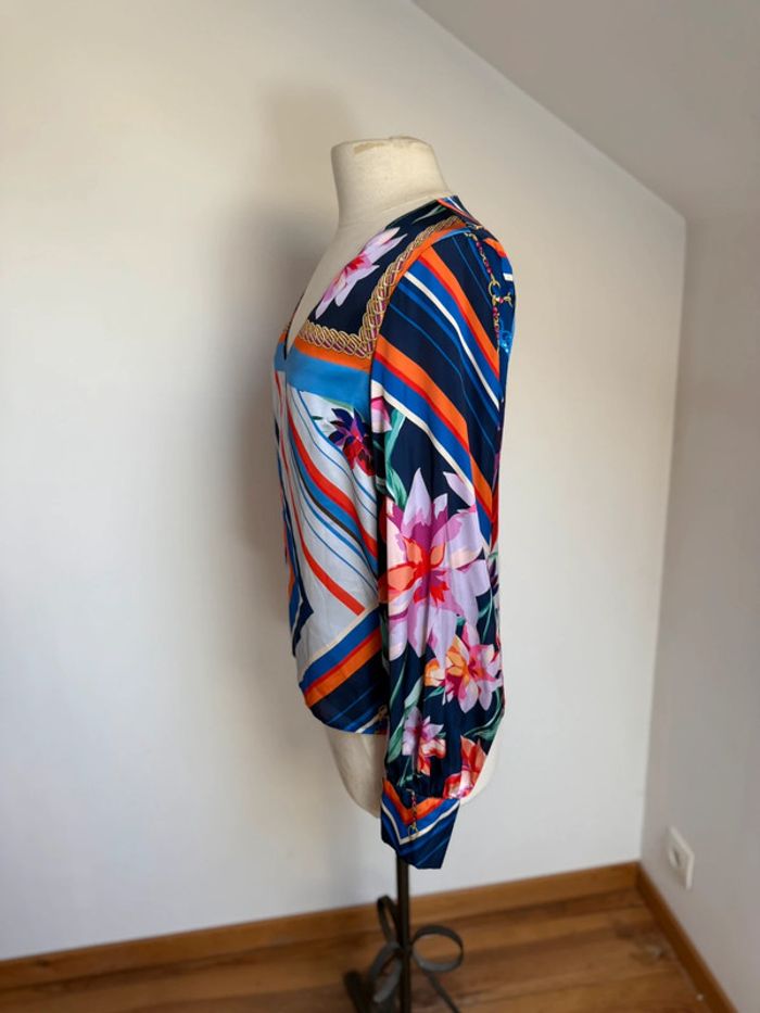Superbe blouse fluide colorée Morgan 🌸 L 40 - photo numéro 4