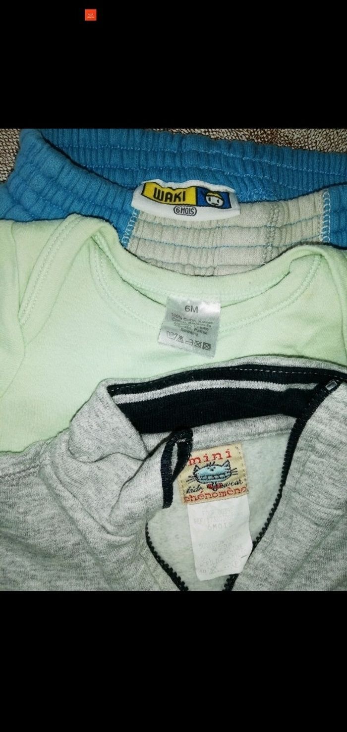 Lot 6 mois 1 pull 1 pantalon 1 body mc - photo numéro 3