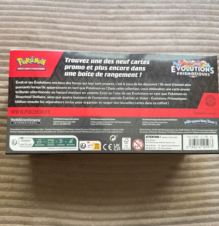 Boîte surprise évolution prismatique Pokémon cartes rares, ultra rares neuve sous blister - photo numéro 2
