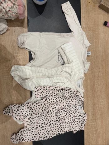 Lot 3 pyjamas bébé - Harry Potter & Dopo Dopo - blanc - très bon état - taille 1 M