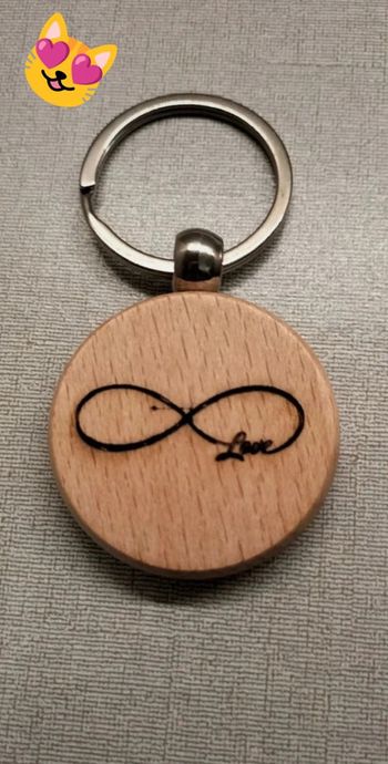 Porte clé rond infini love