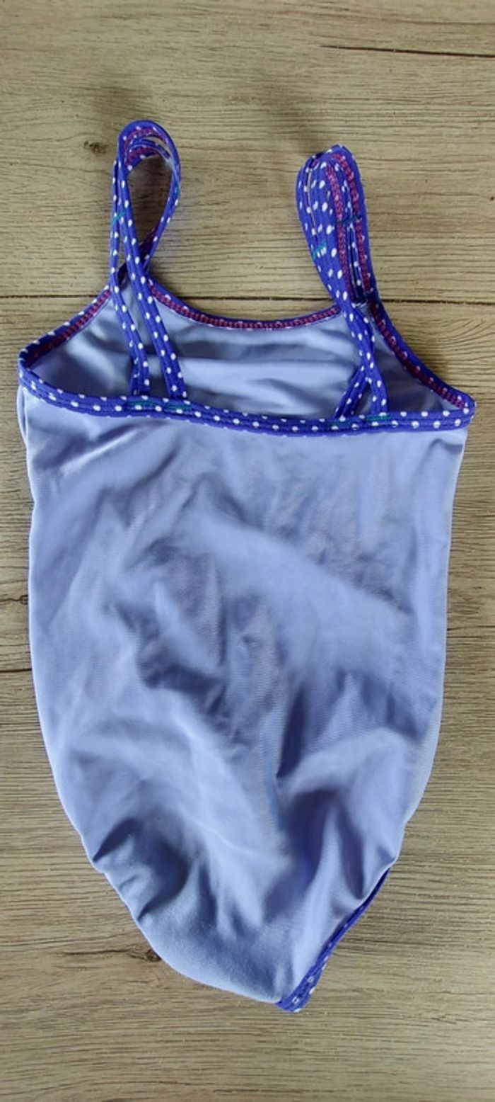 Maillot fille mauve à bretelles, taille 86 cm, peu mis - photo numéro 4