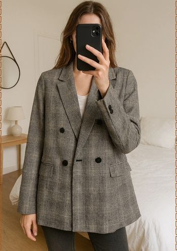 Blazer gris chiné Sézane – Taille 36