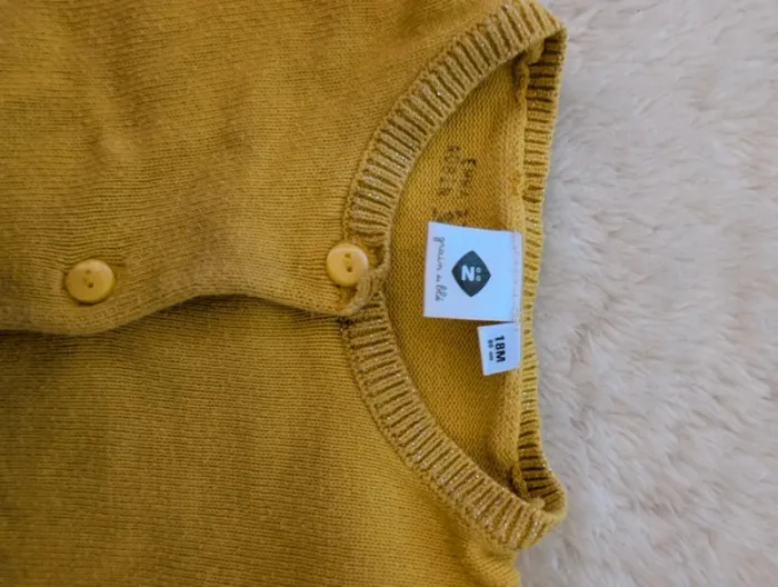 Gilet jaune 18 mois fille - photo numéro 2