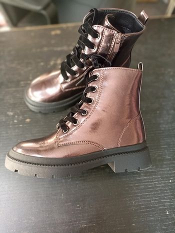 Bottines rose métallise taille 33