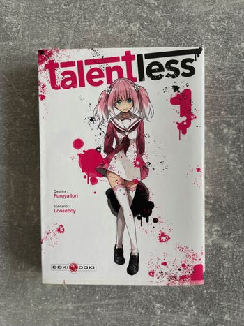 Manga Talentless/ Talent less tome 1 en version française.