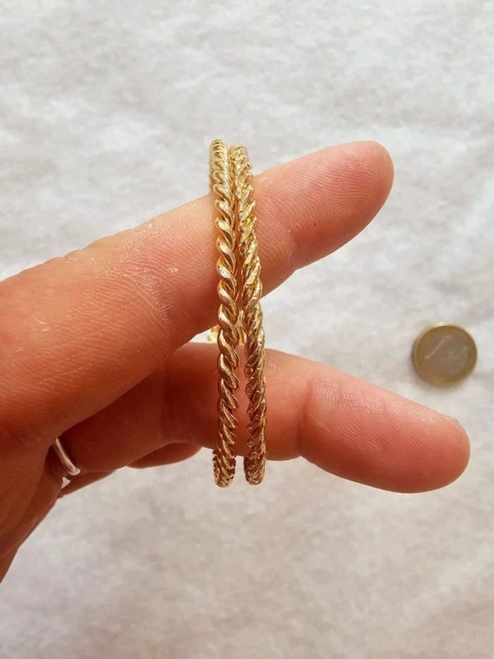 Magnifique créoles torsadées - photo numéro 3