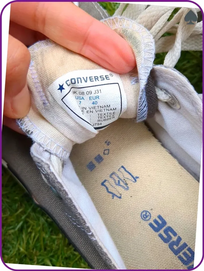 Converse courte homme Gris - photo numéro 10