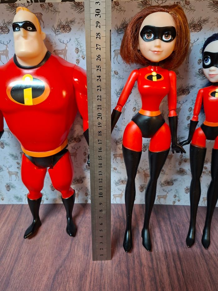 Disney pixar - 3 grandes figurines famille indestructibles 31 cm  environ - photo numéro 6