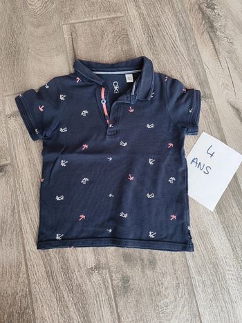 🐦 Magnifique polo manches courtes palmier 🤟