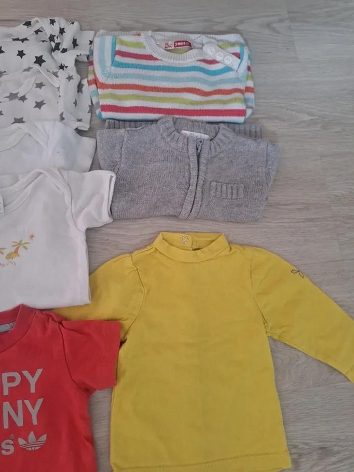 Lot de 12 vêtements automne hiver garçon 3 mois - photo numéro 4