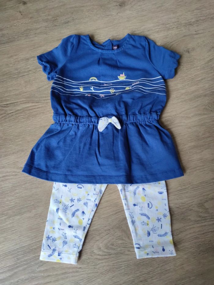 Ensemble été 6 mois neuf