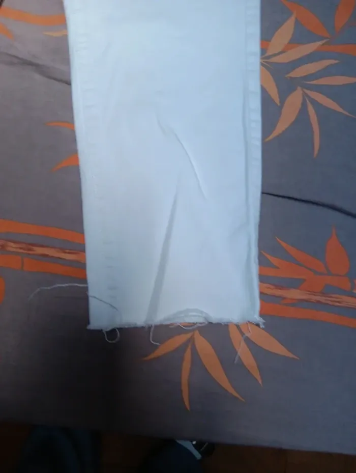Jeans blanc Promod 7/8 - photo numéro 2