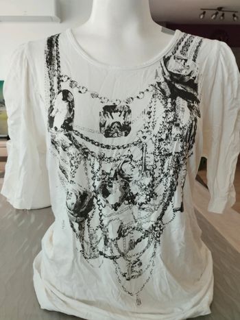 Tee shirt tunique ms mode taille L 44
