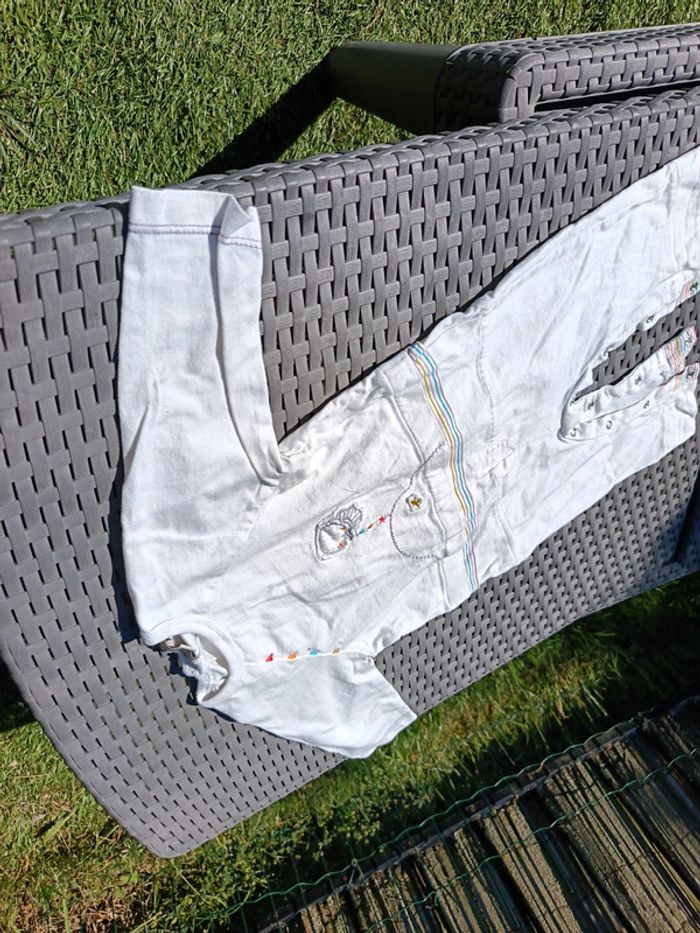 Pyjama grenouillère combinaison sans pied taille 3 mois - 62 cm - photo numéro 5