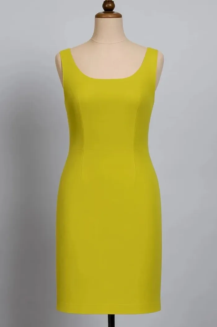Robe vert anis Antonelle Taille 40 - photo numéro 2