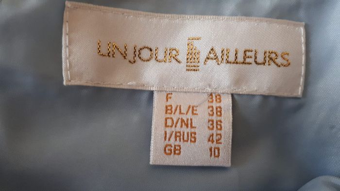 Ensemble débardeur + jupe Un jour ailleurs bleu pâle en 38 - photo numéro 4