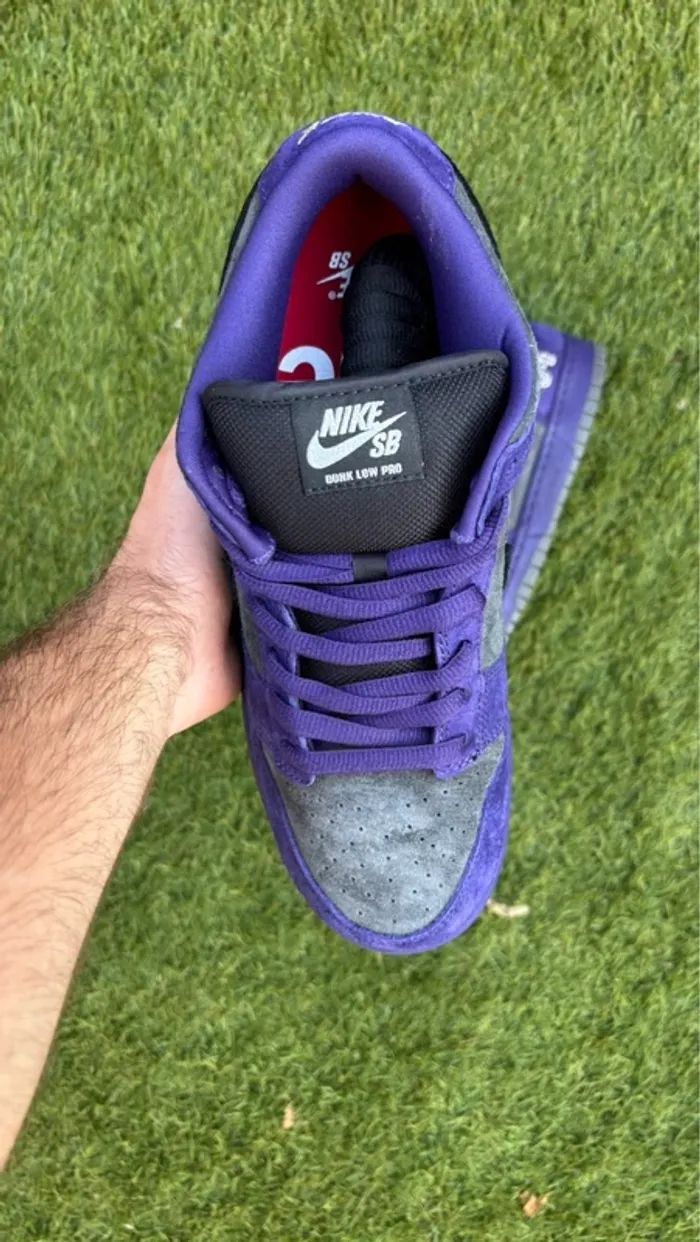 Nike sb dunk low supreme 94 ink purple - photo numéro 3